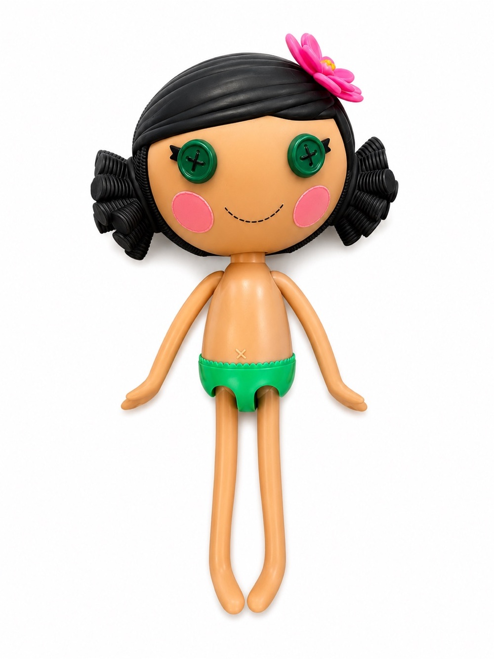 Lalaloopsy Mango Tiki Wiki 12” MGA Doll Black Hair Green Eyes No Clothes